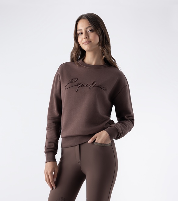 FELPA DONNA EQUILINE GIROCOLLO EQZZIE Donna, Felpe e Pile 